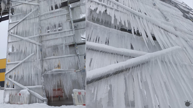 FOTO: Počasie čarovalo. V Martine vznikla unikátna ľadová atrakcia