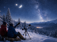 Nasledujúce noci budú mrazivé, ale jasné. Čo vďaka tomu budeme vidieť na nočnej oblohe?