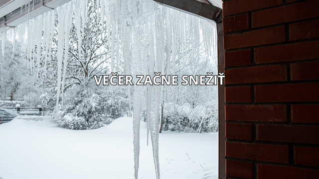 Dážď sa večer zmení na sneženie. V noci začnú namŕzať cesty