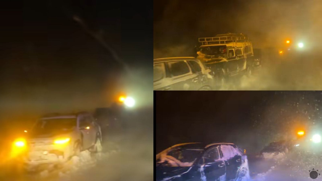 VIDEO: V snehových závejoch uviazlo dvesto cestujúcich