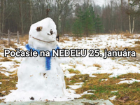Predpoveď počasia na zajtra, nedeľu 25. januára: Koniec týždňa bude teplý, ale daždivý