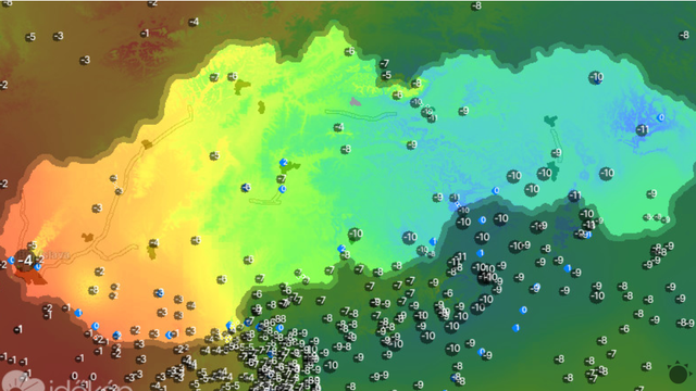 Po 11:00 h sa začne situácia zlepšovať. Mrazivo však bude naďalej
