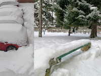 Sneží na severe a východe. V Trebišovskom okrese vyhlásili kalamitu