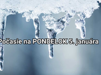 Predpoveď počasia na zajtra, pondelok 5. januára: Teploty budú klesať nebezpečne nízko