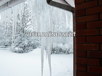 Dážď sa večer zmení na sneženie. V noci začnú namŕzať cesty