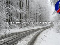 Slovensko o pár hodín pokryje sneh. Napadne až 15 cm snehu a potom sa prudko oteplí