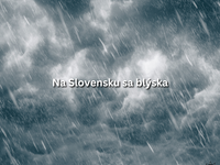 Prvé dnešné BÚRKY sú už tu. Pozrite sa, kde sa blýska