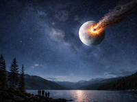 Zrážka asteroidu s Mesiacom môže rozžiariť oblohu. Môže k tomu dôjsť už o pár rokov