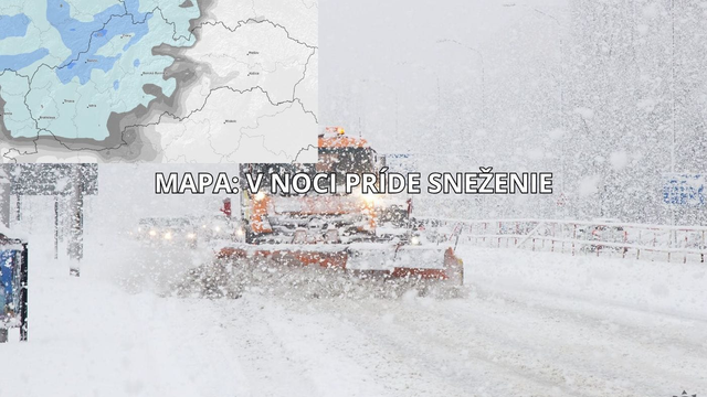 MAPA snehu: Pozrite si, kde do rána napadne sneh a kedy príde ďalšie sneženie