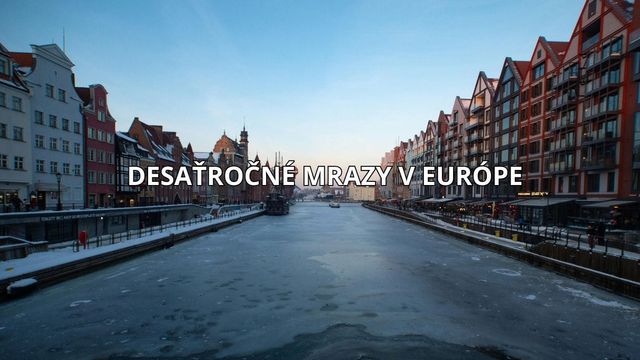 Najchladnejšie dni za desaťročia a mrazy, aké tu ešte neboli. Mrznú rieky, more, teploty klesajú k -30 °C