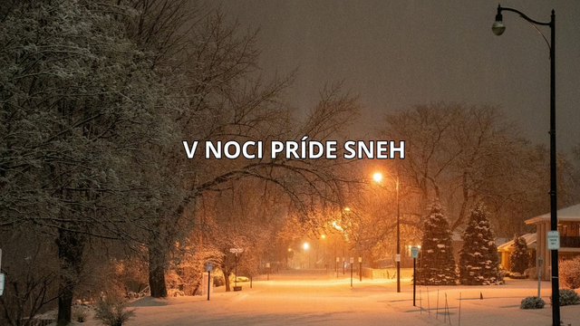 V noci začne snežiť. Časť územia sa opäť dočká snehu