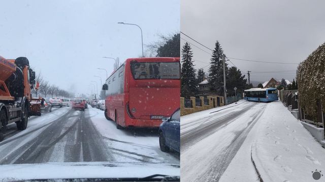 Sneh a poľadovica spôsobujú chaos a hromadu nehôd, cesta R1 je uzatvorená!