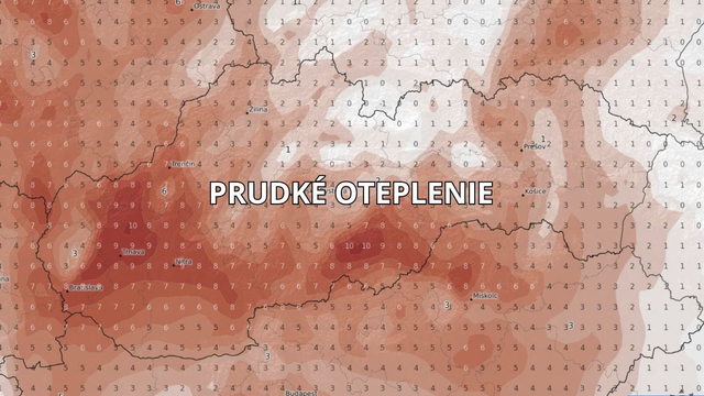 Takto výdatne už dlho nepršalo. Slovensko následne čaká nezvyčajne prudké oteplenie