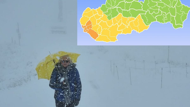 VÝSTRAHA pred snežením sa zvýšila. Západ môže zasypať až 30 cm snehu