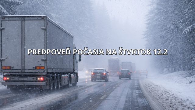 Predpoveď počasia na zajtra: Počasie preverí trpezlivosť vodičov. Dážď, mrholenie a poľadovica zasiahnu Slovensko!