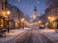 Zima práve prichádza. Od severu sa ochladzuje a dážď sa začína meniť na sneženie