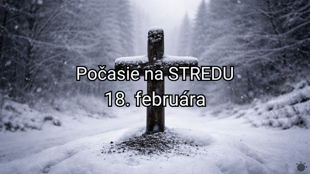Počasie na zajtra, stredu 18. februára: Popolcová streda bude pochmúrna, vyskytne sa sneženie aj dážď