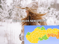 Slováci pozor na vietor. Bude veľmi silný a môže spôsobovať aj škody