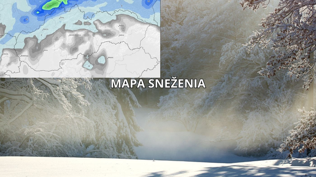 MAPA snehu: Zima sa vráti na Slovensko. V týchto oblastiach čakajte sneh