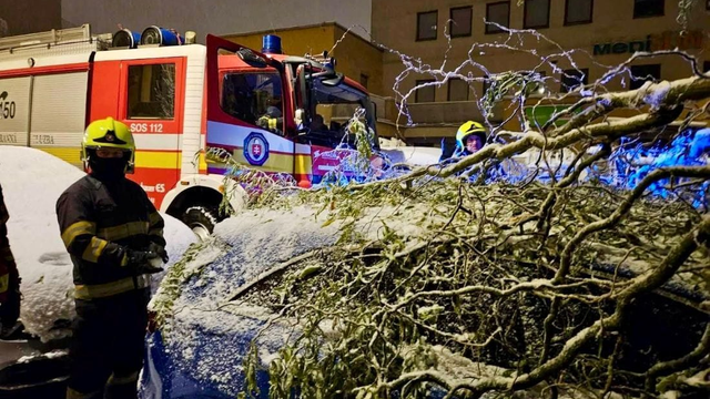 Výčíňanie vetra na Slovensku. Hasiči zasahovali pri popadaných stromoch a poškodených strechách