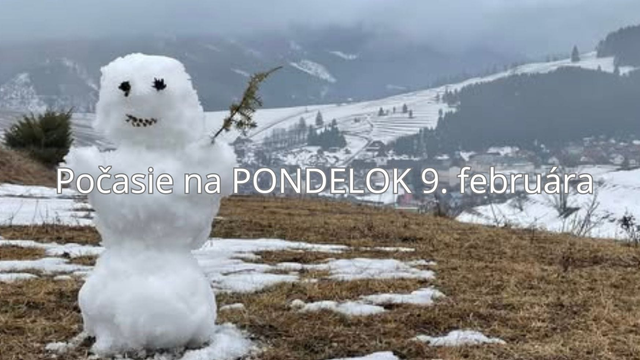 Predpoveď počasia na zajtra, pondelok 9. februára: Po teplých dňoch príde ochladenie aj sneženie