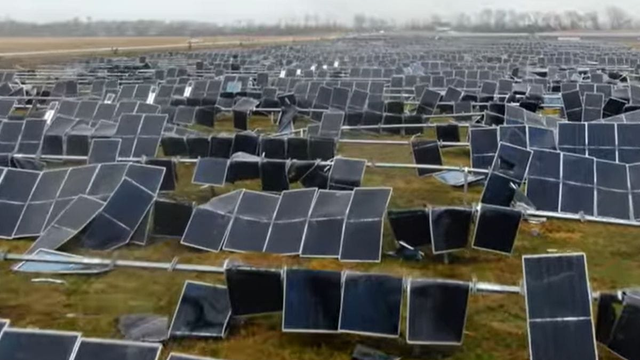Silné búrky doslova zdevastovali solárny park