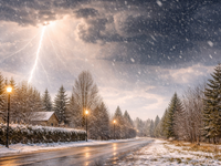 Aprílové počasie uprostred marca: Na Slovensku a v jeho okolí sneží, vyskytujú sa aj búrky