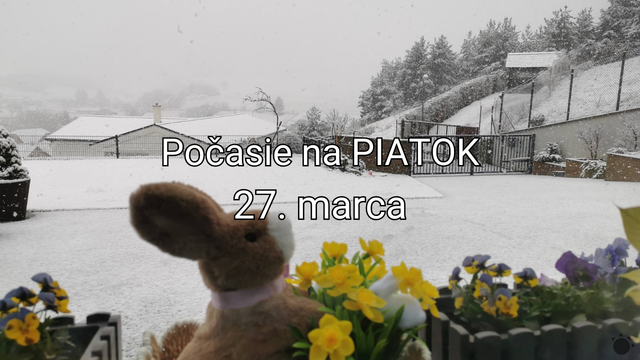 Počasie na zajtra, piatok 27. marca: Ráno bude miestami biele, počas dňa bude Slovensko opäť rozdelené