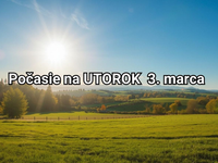 Predpoveď počasia na zajtra, utorok 3. marca: Ešte vyššie teploty a dokonale jasná obloha