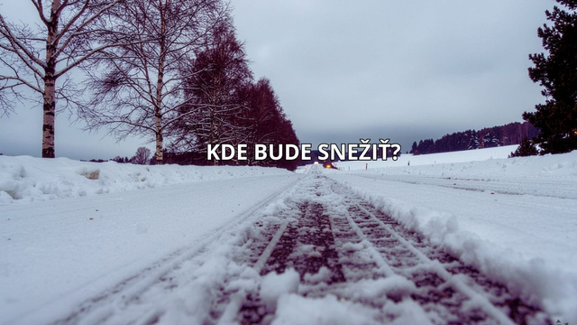 Takto to bude so snehom. Snežiť začne už dnes okolo 12:00, na západe v noci