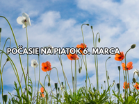 Predpoveď počasia na zajtra 6. marca: Piatok znova poteší vysokými teplotami