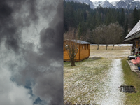 Búrky naberajú na sile. V našej oblasti už padajú aj krúpy