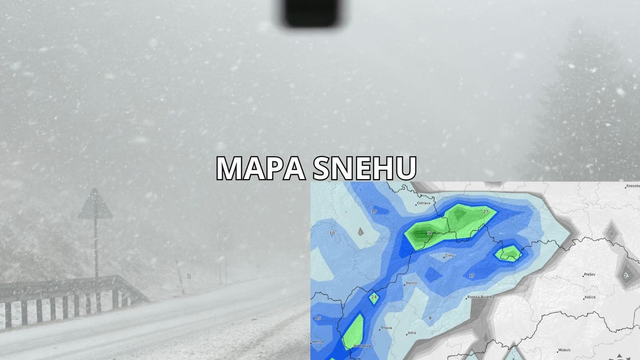 MAPA: Zasype nás sneh? Sneženie sa na západe zrejme vráti