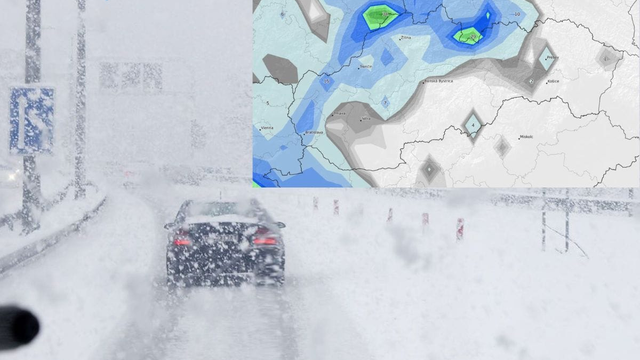 MAPA: Zima sa vráti a snežiť bude na severe aj západe. Kde bude snehu najviac?