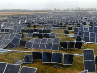 Silné búrky doslova zdevastovali solárny park
