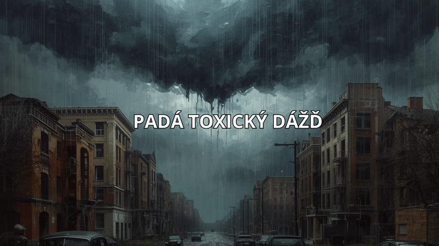 Dážď, ktorý padá, je čierny. Po útokoch padajú toxické zrážky