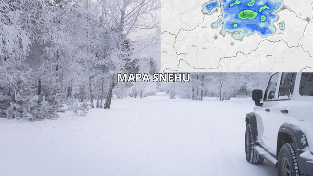 MAPA: Sneh sa vráti a tieto oblasti čaká sneženie