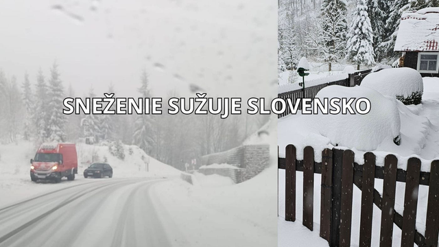 Situácia je čoraz horšia. Sever zasypáva sneh, napadlo už 40 cm