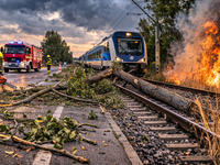 Silný vietor v našej oblasti lámal stromy, rozfúkal aj nebezpečné požiare