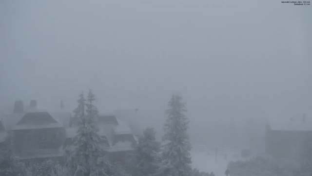 Vo východnom Česku napadlo už 15 cm snehu. Nasnežiť môže ešte oveľa viac