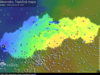 Studený front už prináša ochladenie. Teploty na západe sa prepadávajú