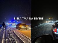 VIDEO: Polícia varuje. Na severe Slovenska je to katastrofálne a tvorí sa biela tma