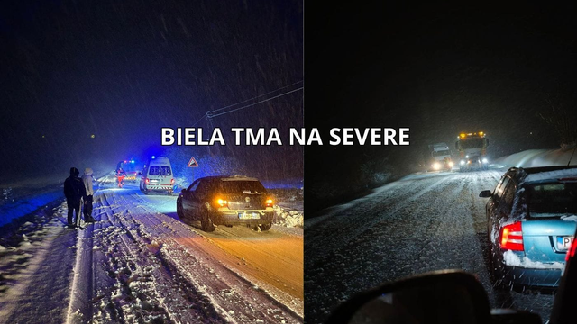 VIDEO: Polícia varuje. Na severe Slovenska je to katastrofálne a tvorí sa biela tma