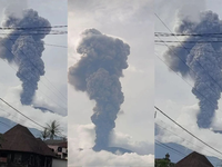 Vybuchla obávaná sopka. Vychrlila popol do výšky