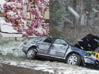 Západ Čiech zasypáva sneh, pribúdajú dopravné nehody