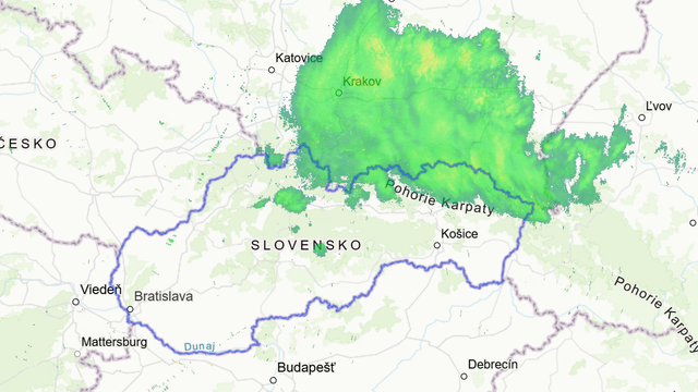 Prichádzajú zrážky a po 17:00 aj sneženie. Na apríl ide o nezvyčajné množstvo
