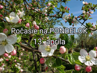 Počasie na zajtra, pondelok 13. apríla: Nočné mrazy potrápia už len časť Slovenska. Cez deň budeme atakovať +20 °C