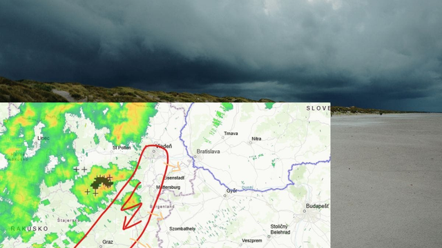Vytvoriť sa môže výrazná búrková línia, ktorá zmení počasie v priebehu popoludnia