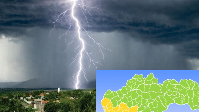 MAPA: V týchto okresoch bude situácia popoludní najnebezpečnejšia. Hrozí najmä silný vietor