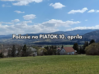 Predpoveď na zajtra, 10. apríla: Na Slovensku sa teplého počasie ešte nedočkáme